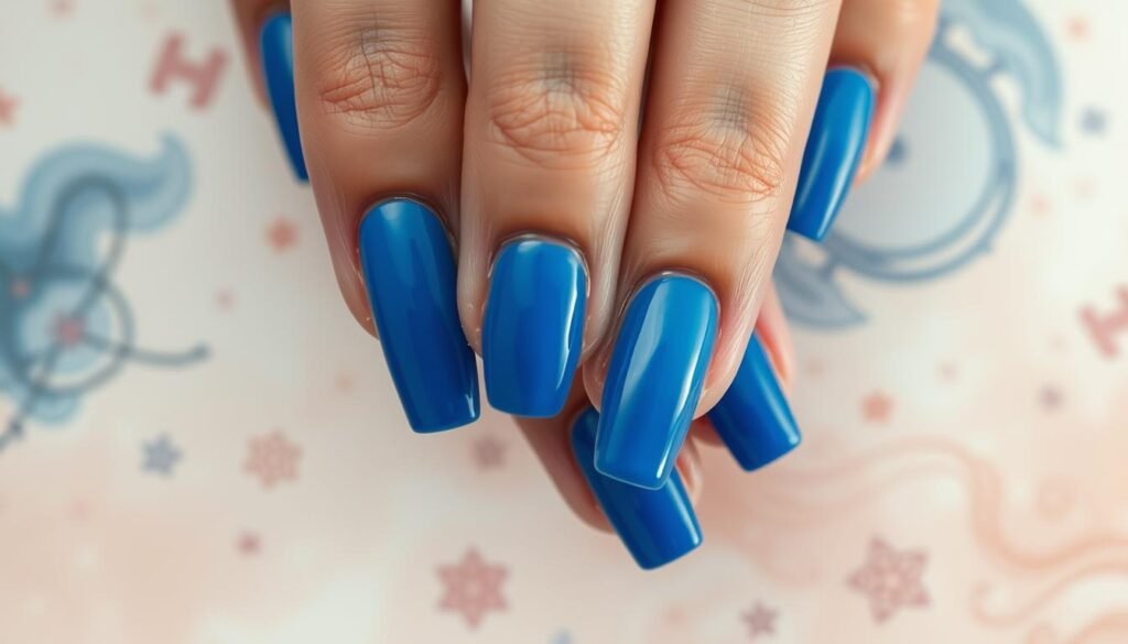 Blue nails psychology