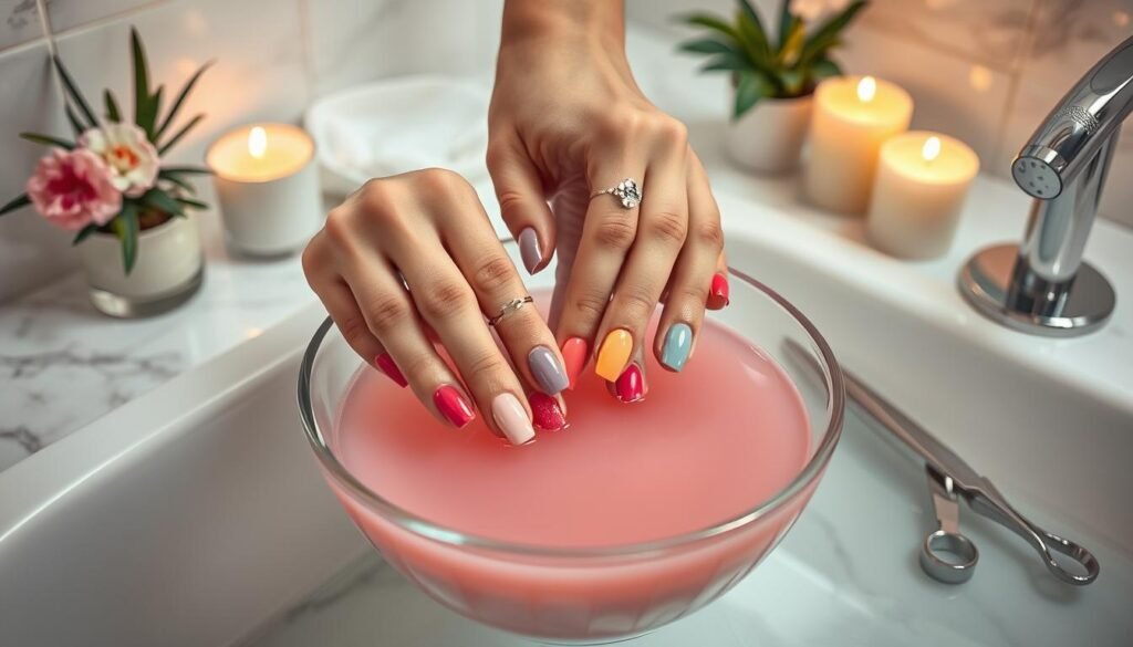 Gel nail removal process using specialized removers