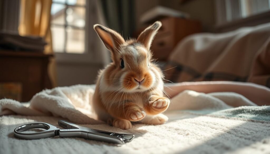 how to clip bunny nails