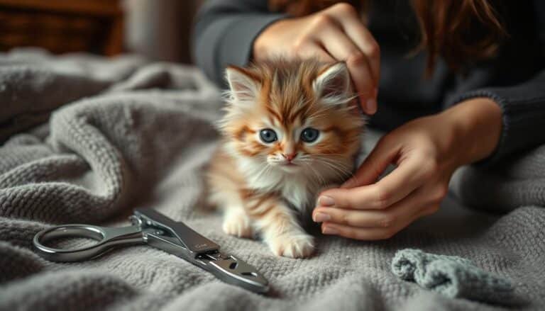 how to cut a kittens nails