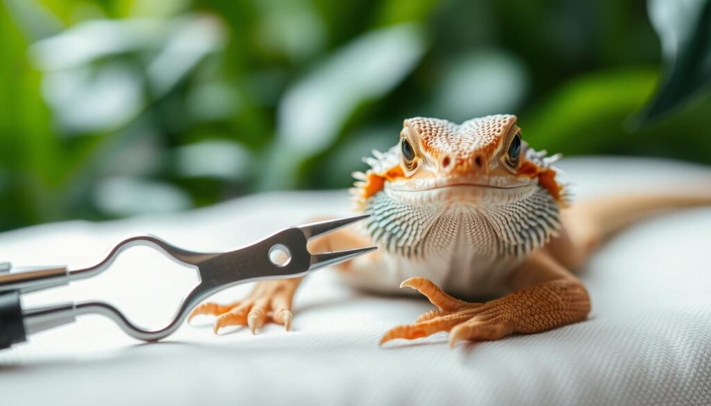 how to cut bearded dragon nails