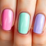 how to do 3 alternating color nails