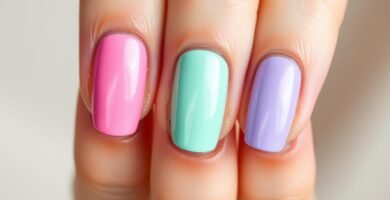 how to do 3 alternating color nails