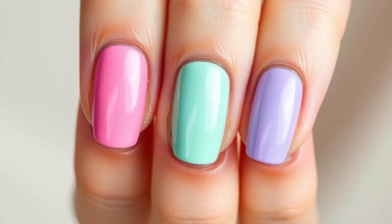 how to do 3 alternating color nails