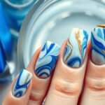 how to do marble nails