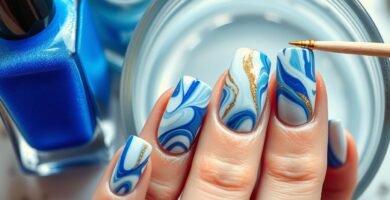 how to do marble nails