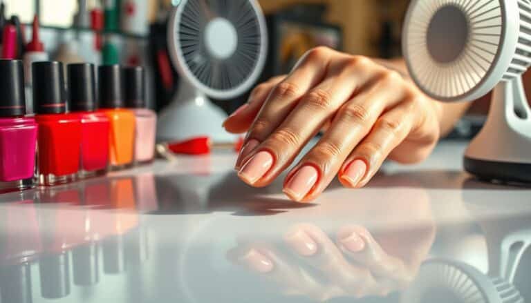 how to dry out nails before painting