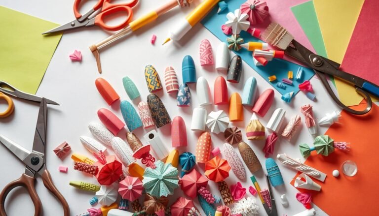 how to make paper nails