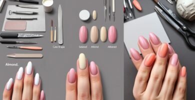 how to shape almond nails