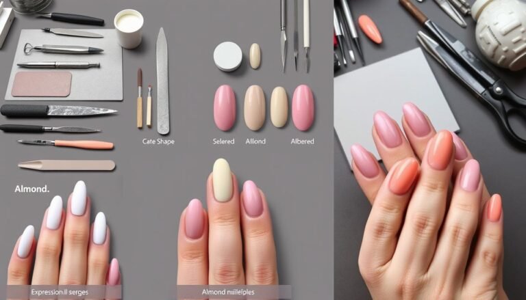 how to shape almond nails