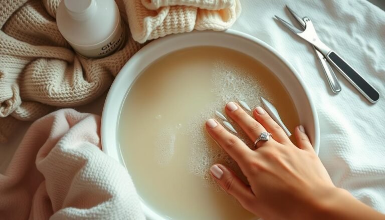 how to soak off acrylic nails