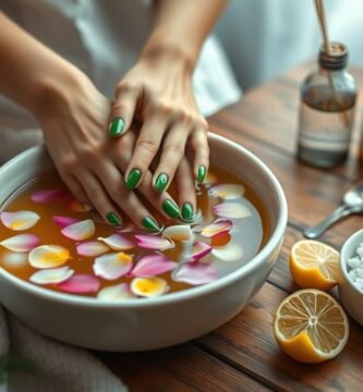 how to treat green nails at home