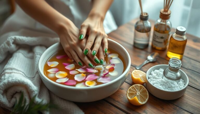 how to treat green nails at home