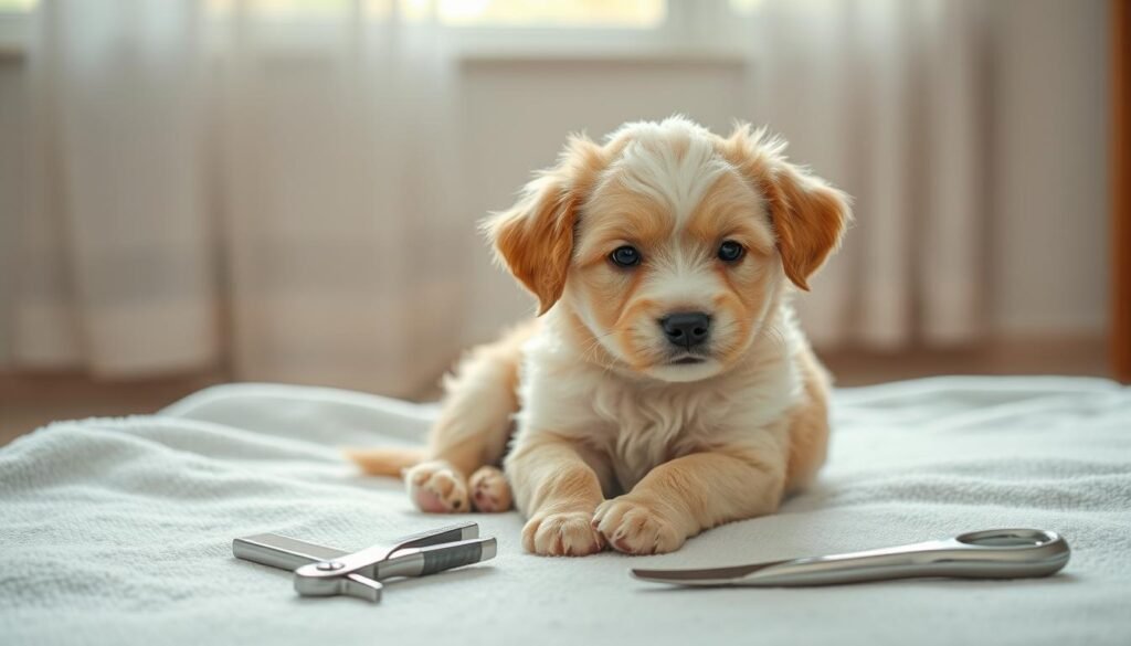 safe nail cutting for puppies