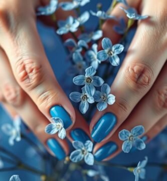 what do blue nails mean on a girl