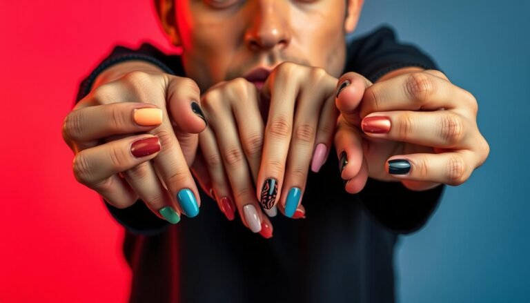 what do you call males with painted nails