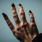 what is black nails on men mean