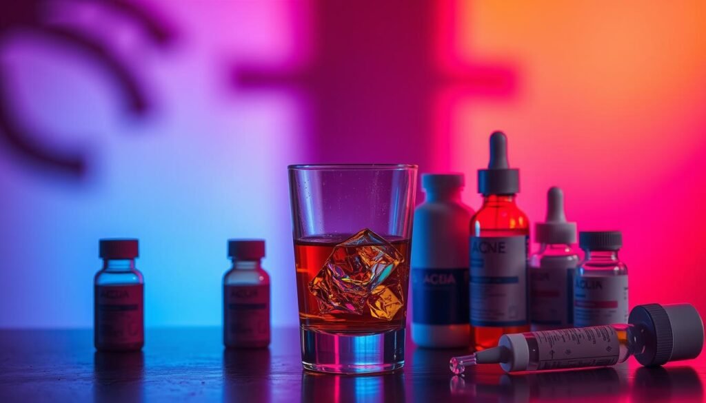 alcohol and acne medication interactions