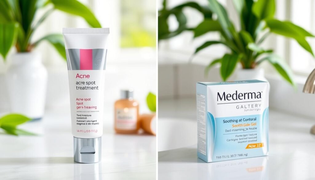 can i use acne spot treatment with mederma