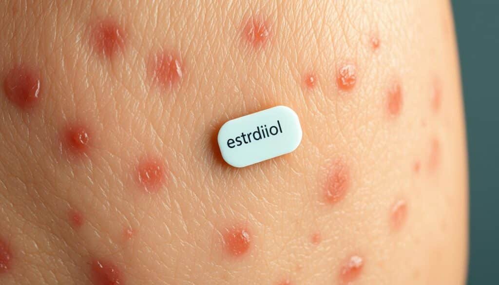 does estradiol patch cause acne