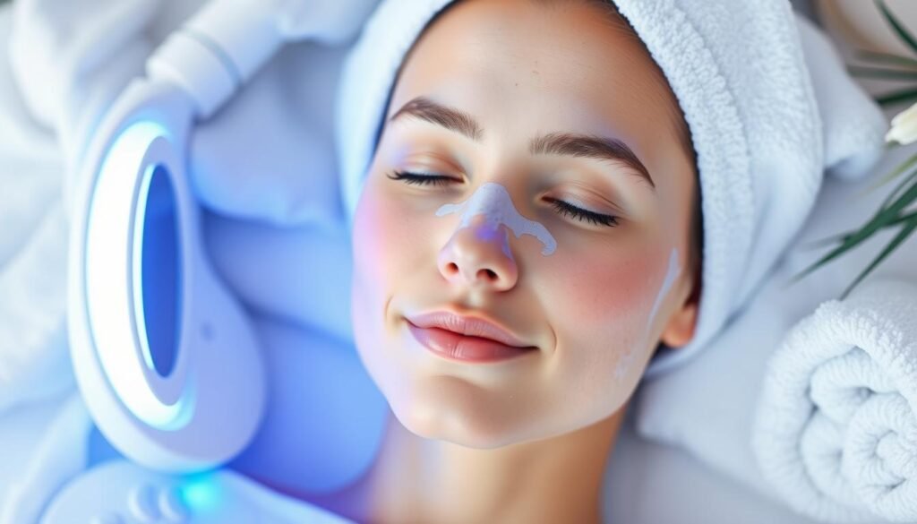 how to use blue light acne treatment