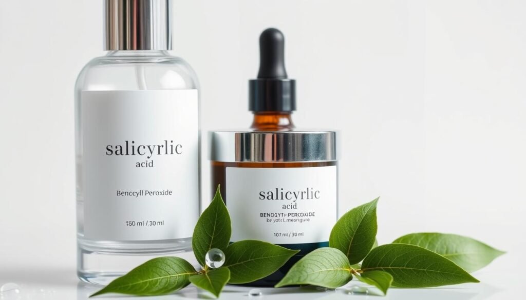 salicylic acid and benzoyl peroxide for oily acne-prone skin