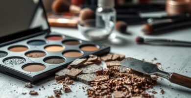 how to fix broken eyeshadow