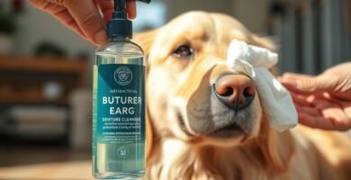 can i use antibacterial denture cleanser to clean dogs ears