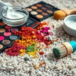 how to get eyeshadow out of carpet