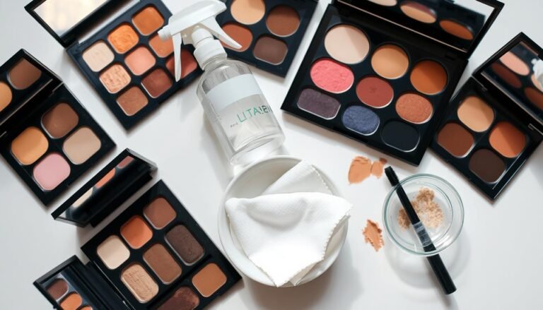 how to sanitize eyeshadow