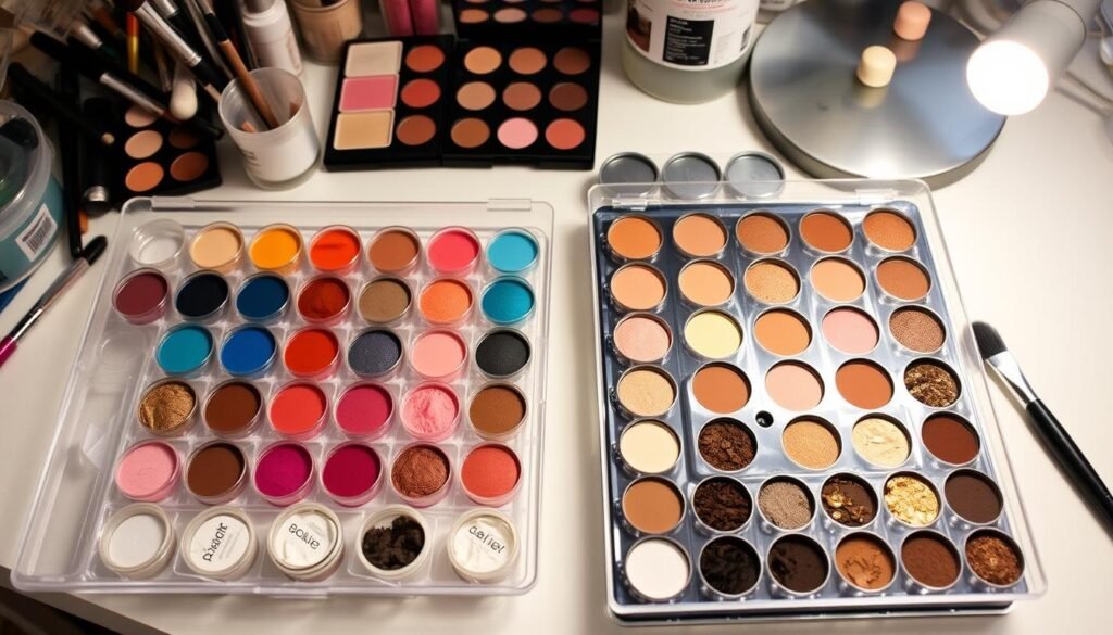 DIY eyeshadow depotting storage