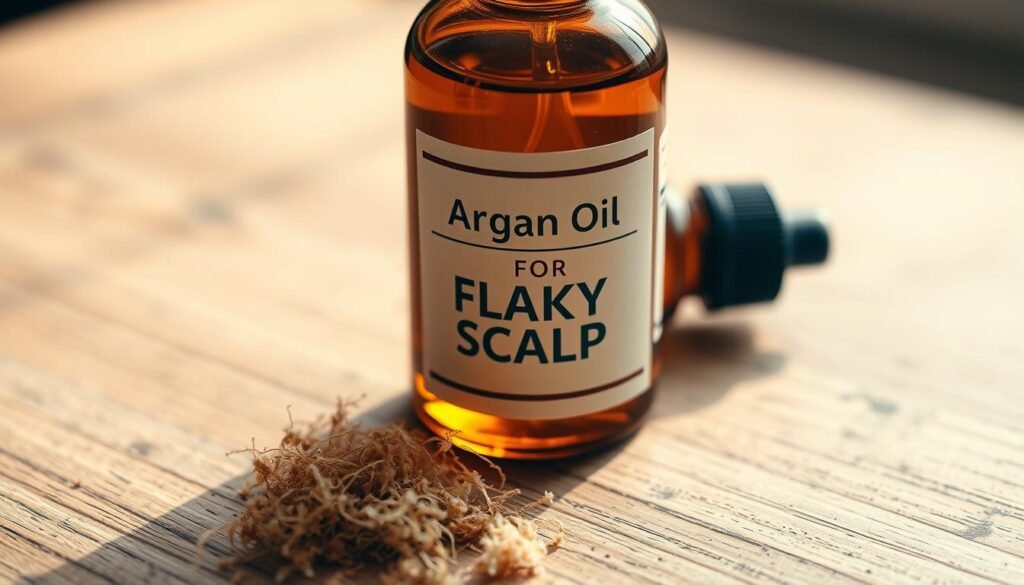 argan oil for flaky scalp