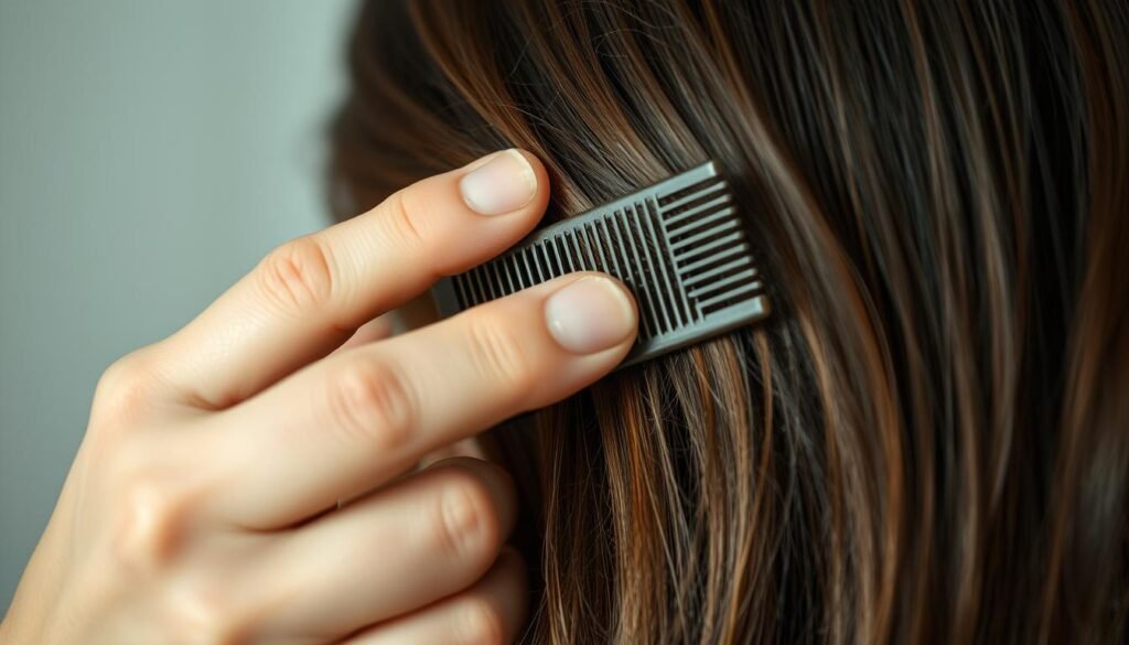 combing techniques for managing dandruff