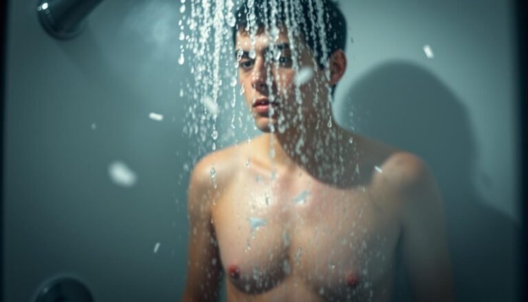 do hot showers cause dandruff
