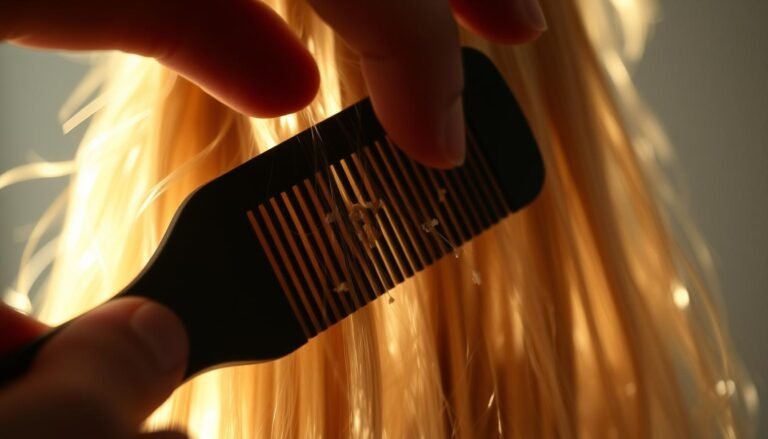 does combing dandruff help