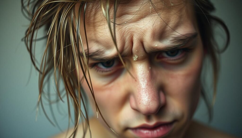 greasy hair and dandruff
