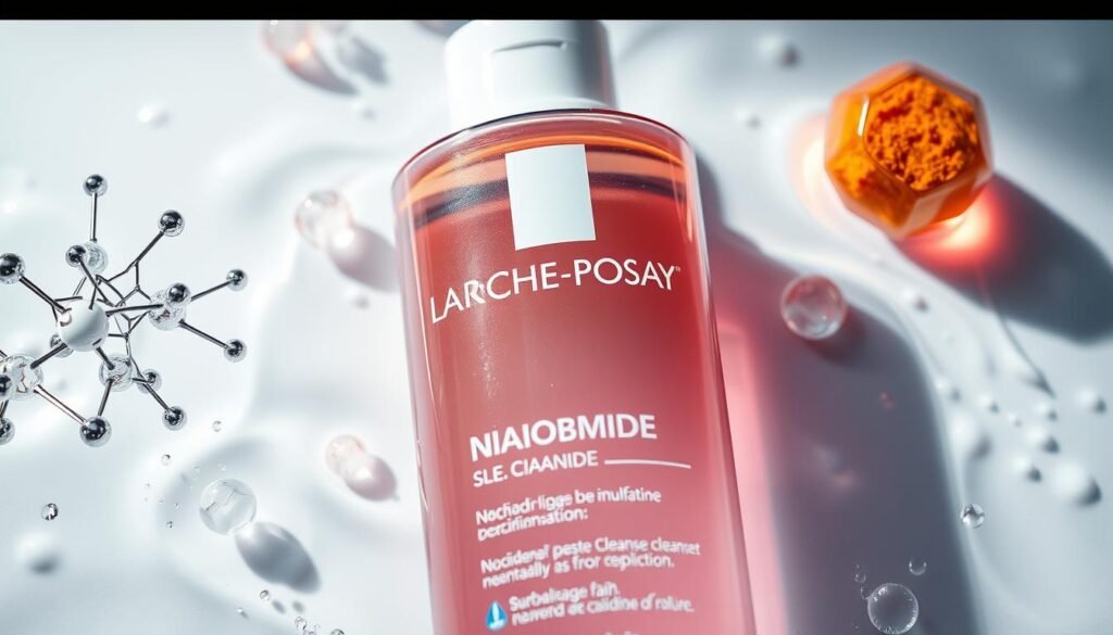 how much niacinamide is in la roche posay cleanser