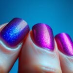 how to do aura nails with eyeshadow