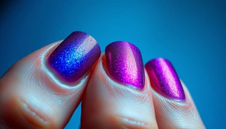 how to do aura nails with eyeshadow