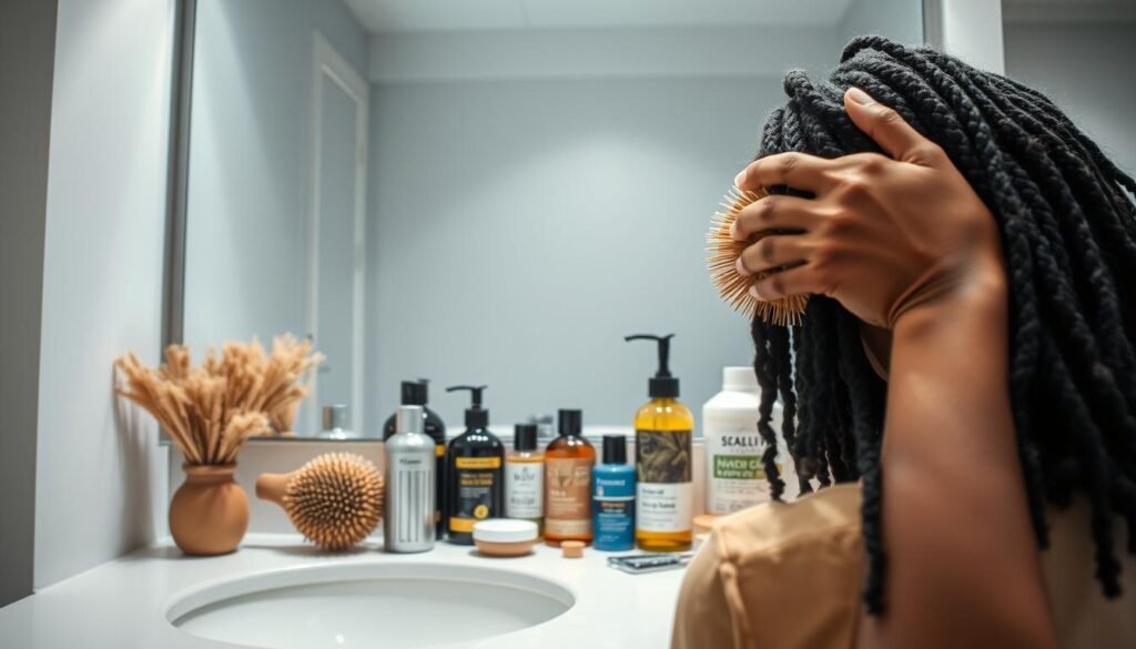 how to get dandruff out of locs