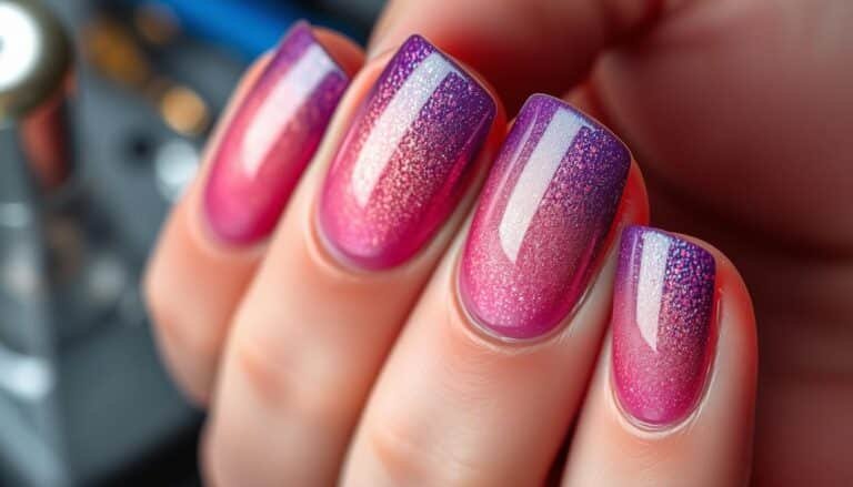 how to use eyeshadow on gel nails