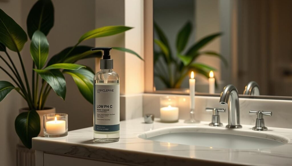 low ph cleanser nighttime routine