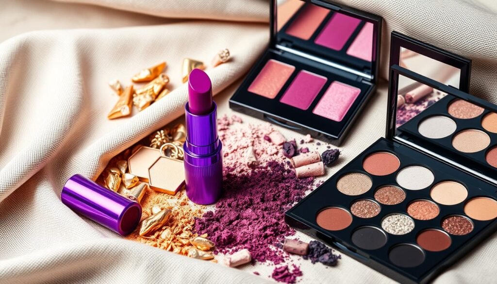 purple lipstick and eyeshadow combinations