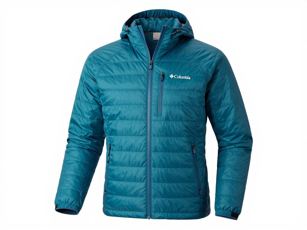 Columbia Switchback quilted jacket in teal with waterproof shell - waterproof clothing quilted jacket for rainy conditions
