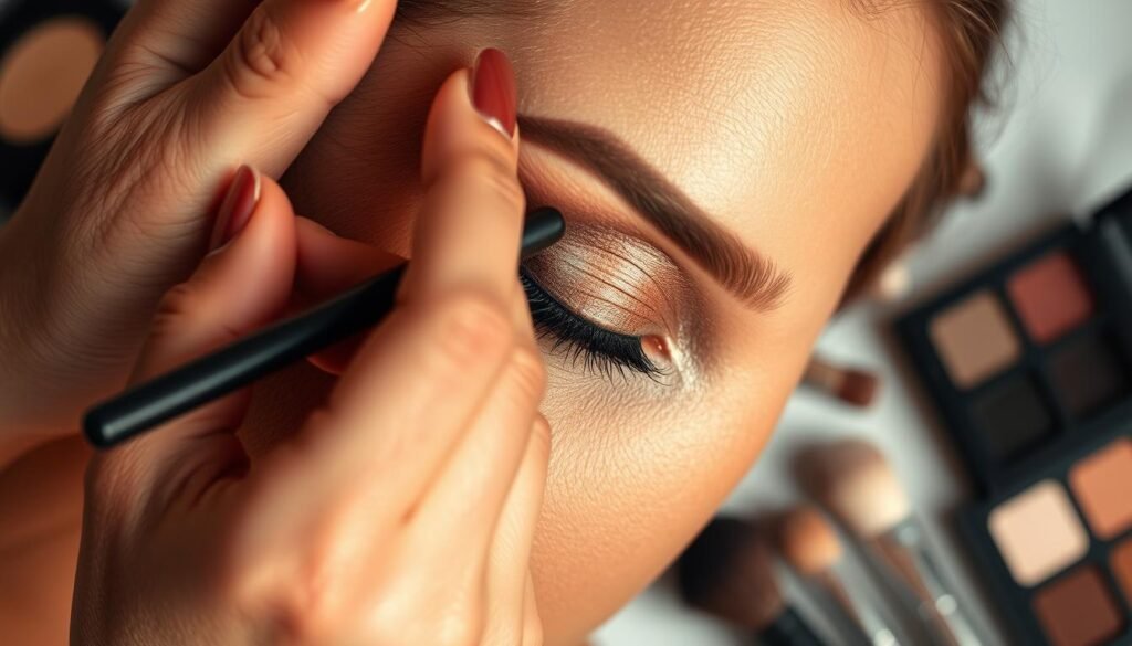 how to apply brown eyeshadow