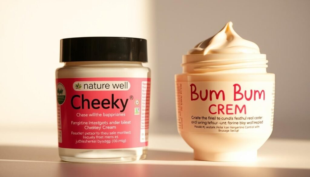 nature well cheeky cream vs bum bum cream