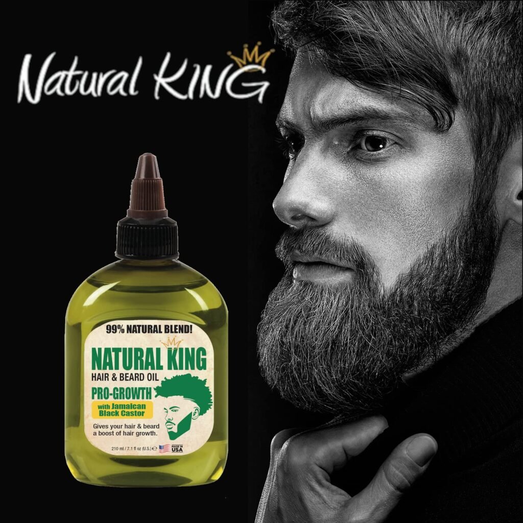 SFC Natural King Pro-Growth Hair  Beard Oil with Jamaican Black Castor Oil 7.1 oz.
