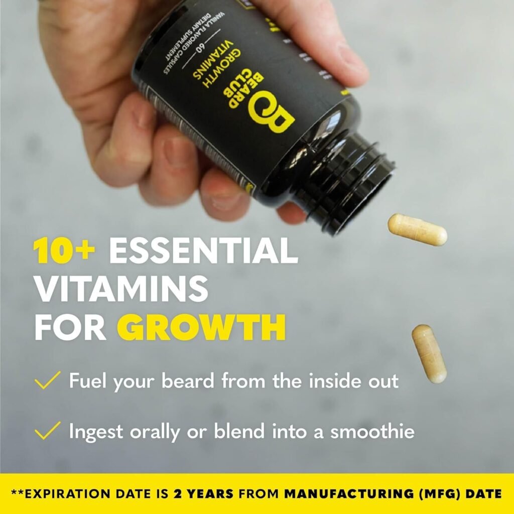 The Beard Club Advanced Beard Growth Kit - Derma Roller, Beard Growth Oil, Beard Growth Vitamins and Beard Growth Vitamin Spray, Beard Shampoo and Beard Brush - Gift Set - Cedar