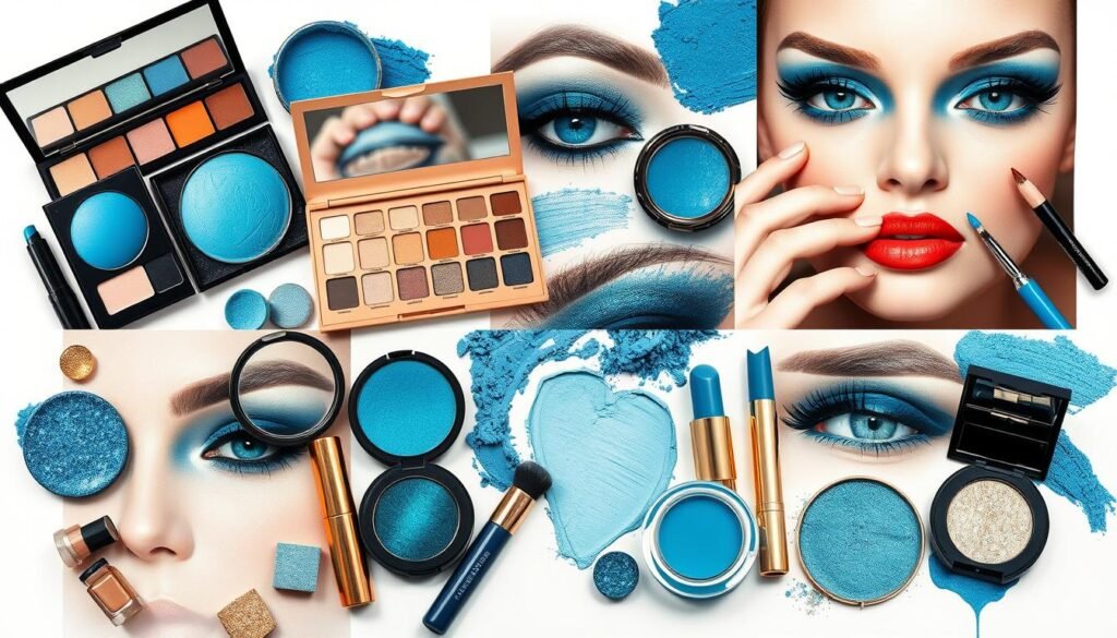 when was blue eyeshadow popular