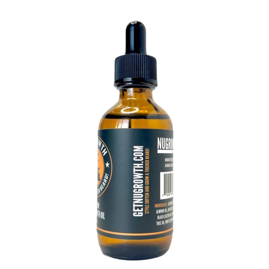 Premium Beard Growth Oil for Black Men – Moisturizes, Softens  Thickens for a Fuller Beard – Fights Itch, Breakage  Acne with Avocado, Mint  Tea Tree Oils (2 fl. oz.)